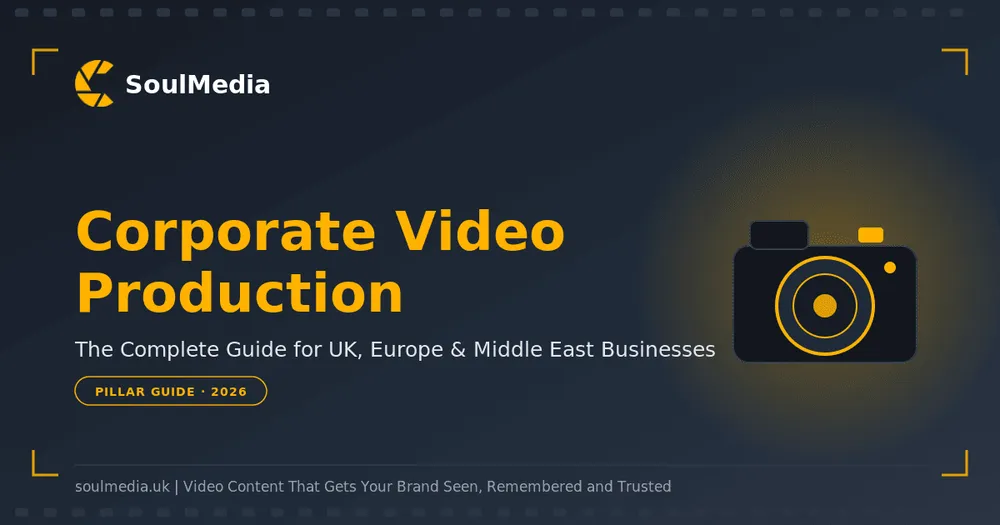 Corporate video production company camera and crew setup, SoulMedia guide for UK, Europe and Middle East businesses